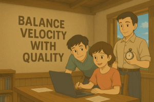 Balance velocity with quality