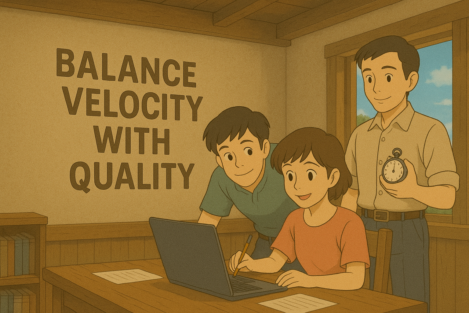 Balance velocity with quality